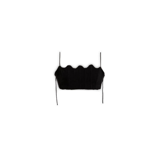 13Reign Curved Croptop -Black Ink