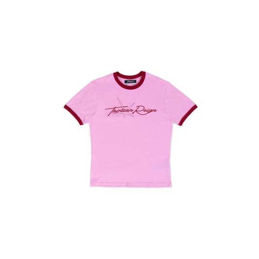 13Reign Star Logo Baby Tee - Soft Pink