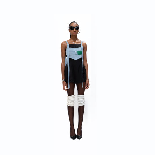 13Reign Jeans Line Dress - Black Ink