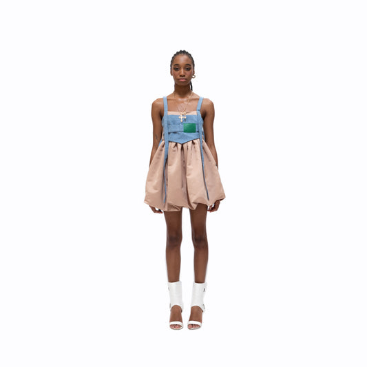 13Reign Pumpkin Jeans Line Dress - Vanilla Grow