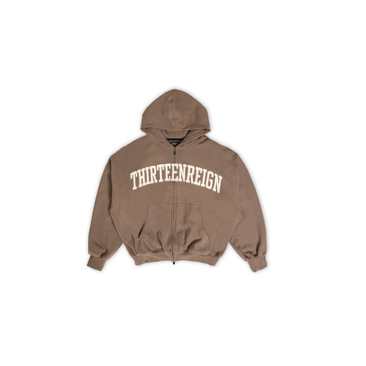 13Reign Large Logo Hoodie - Peanut Brown