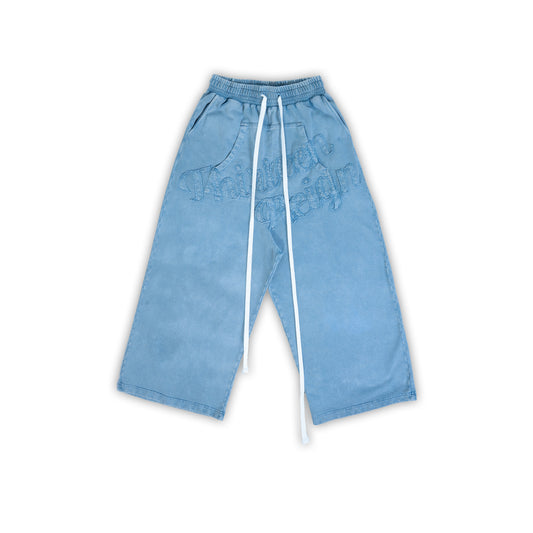 13Reign Embossed Logo Baggy Washed Pants