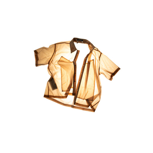 13Reign Spray Paint Boxy Short Sleeves Shirt - Sahara Glow