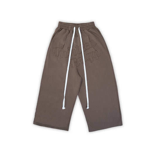 13Reign Large Logo Sweatpants - Peanut Brown