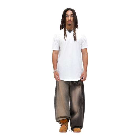 13Reign Crucifix Tee - White Choco