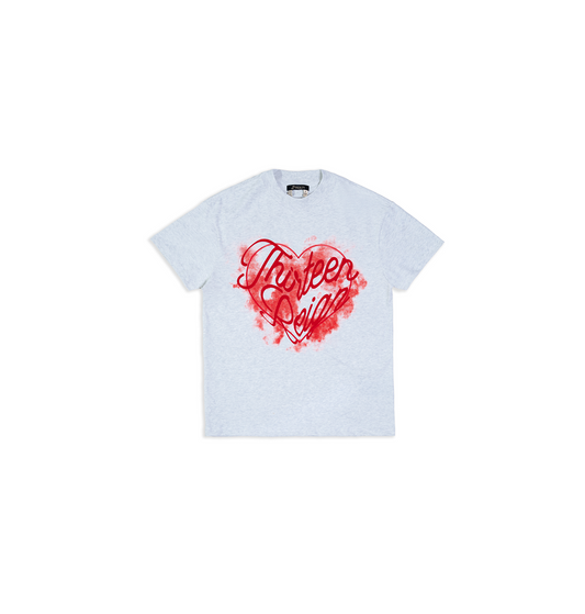 13Reign Redheart Tee - Baby Grey