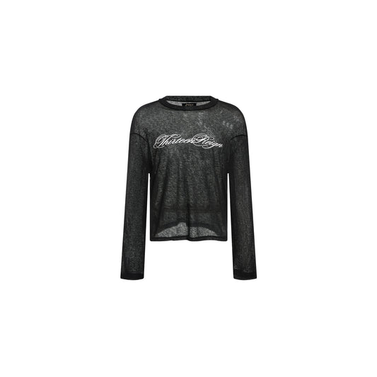 13Reign Logo Long Sleeves Tee - Midnight Black