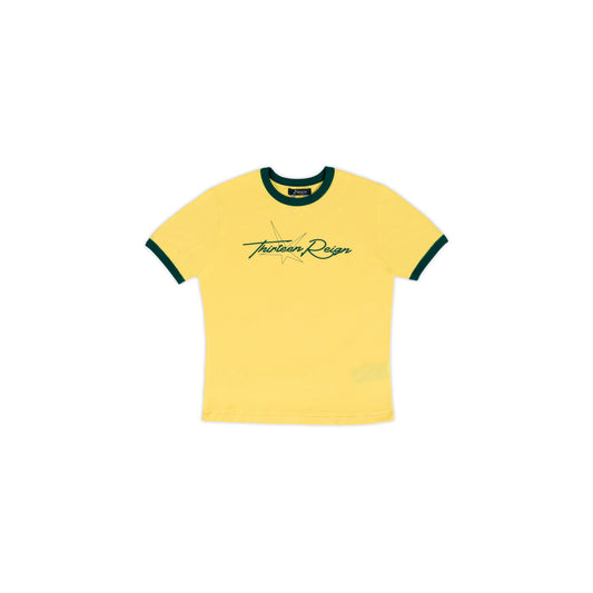 13Reign Star Logo Baby Tee - Light Yellow