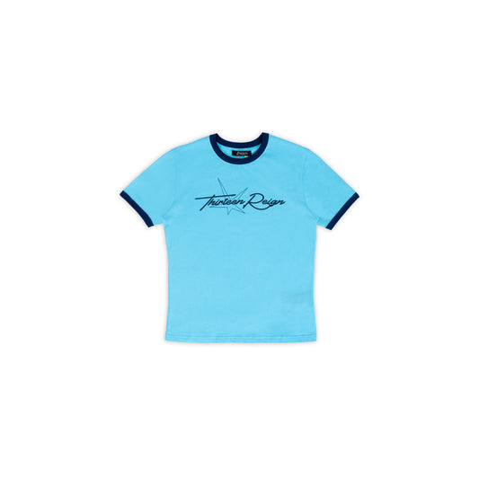 13Reign Star Logo Baby Tee - Baby Blue