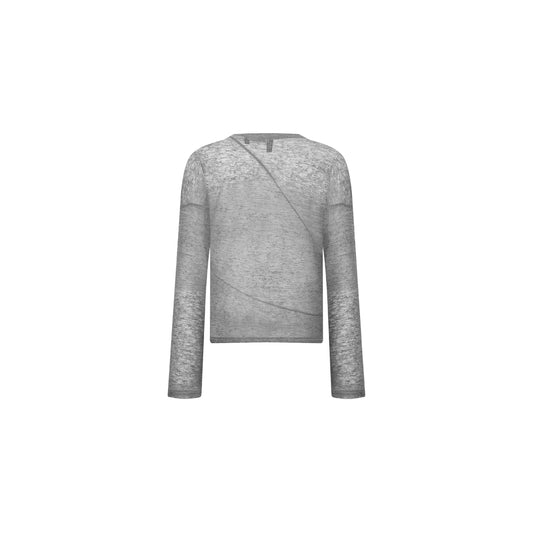 13Reign Double-Layer Asymmetrical Long Tee - Grey
